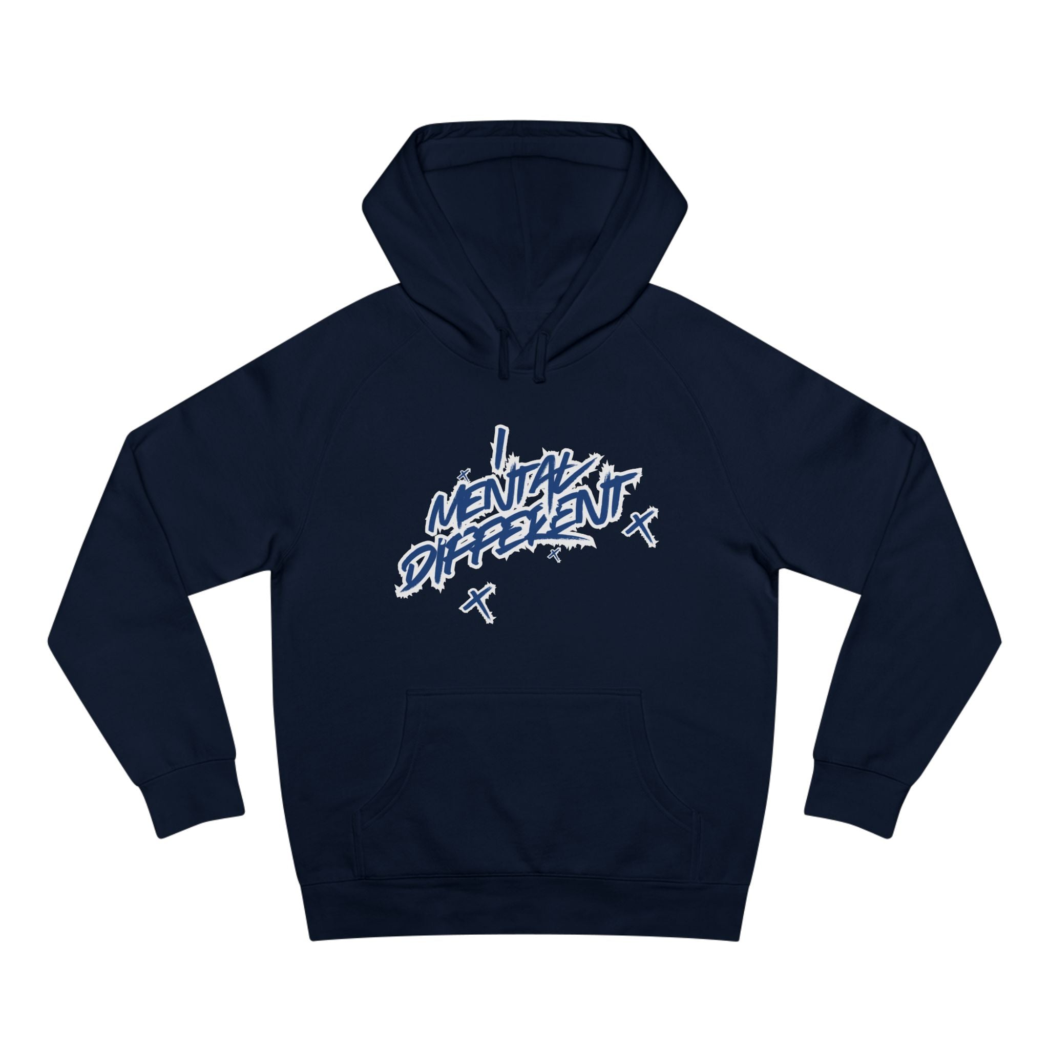 Mental Clarity Hoodie — 'Mentally Different' Graphic Pullover