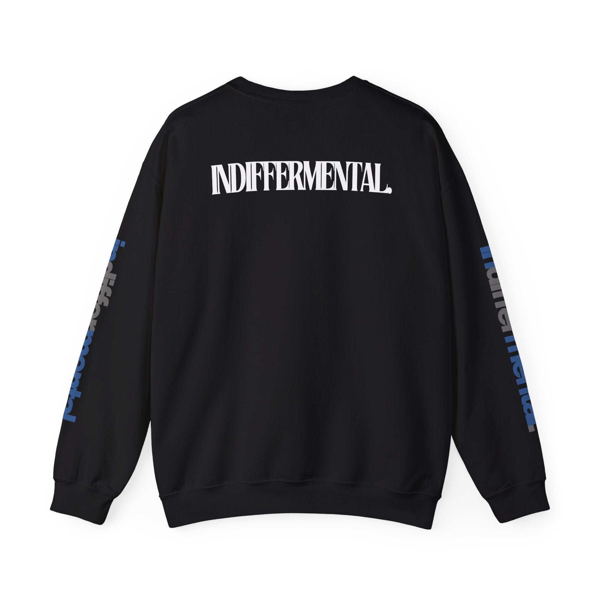 Crewneck Sweatshirt — "Don't Trust Human Beings" Graphic Pullover (Indifferental)